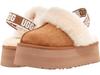 UGG Funkette Каштановые сандалии с логотипом, женские, US 06, (23 см)