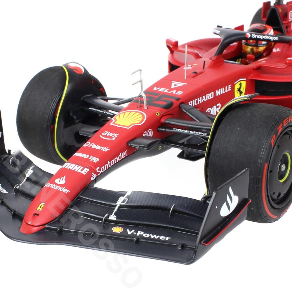BBR Масштабная модель Ferrari F1 75 Гран-при Бахрейна 2022 Сайнц Литая модель BBR221855 1/18 C.