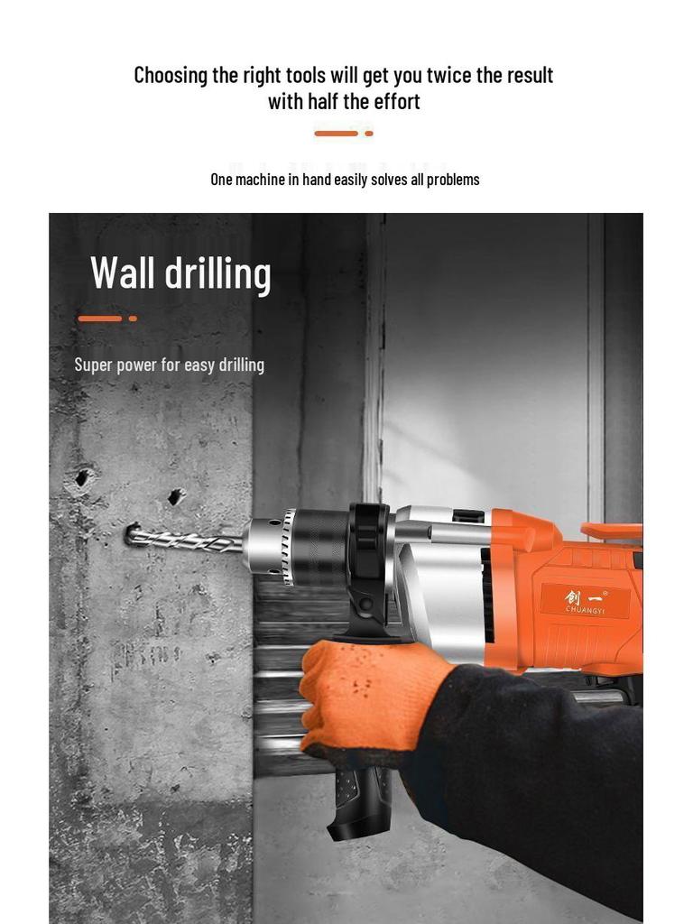 Chuangyi High-Power AC Impact Drill and Electric Screwdriver Set