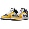Детские кроссовки Air Jordan 1 Mid GS Yellow Ochre Black White DQ8423-701