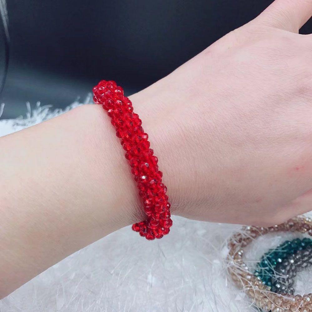 Sweet Cute Girls Fashion for Women Crystal Rubber Band Hair Rope Ponytail Holder Hair Ties