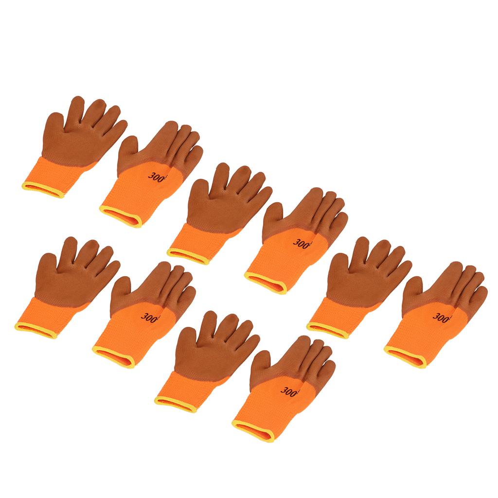 5 пар зимних рабочих перчаток износостойкие нейлоновые теплые перчатки утолщенные термоперчатки для холодной погоды