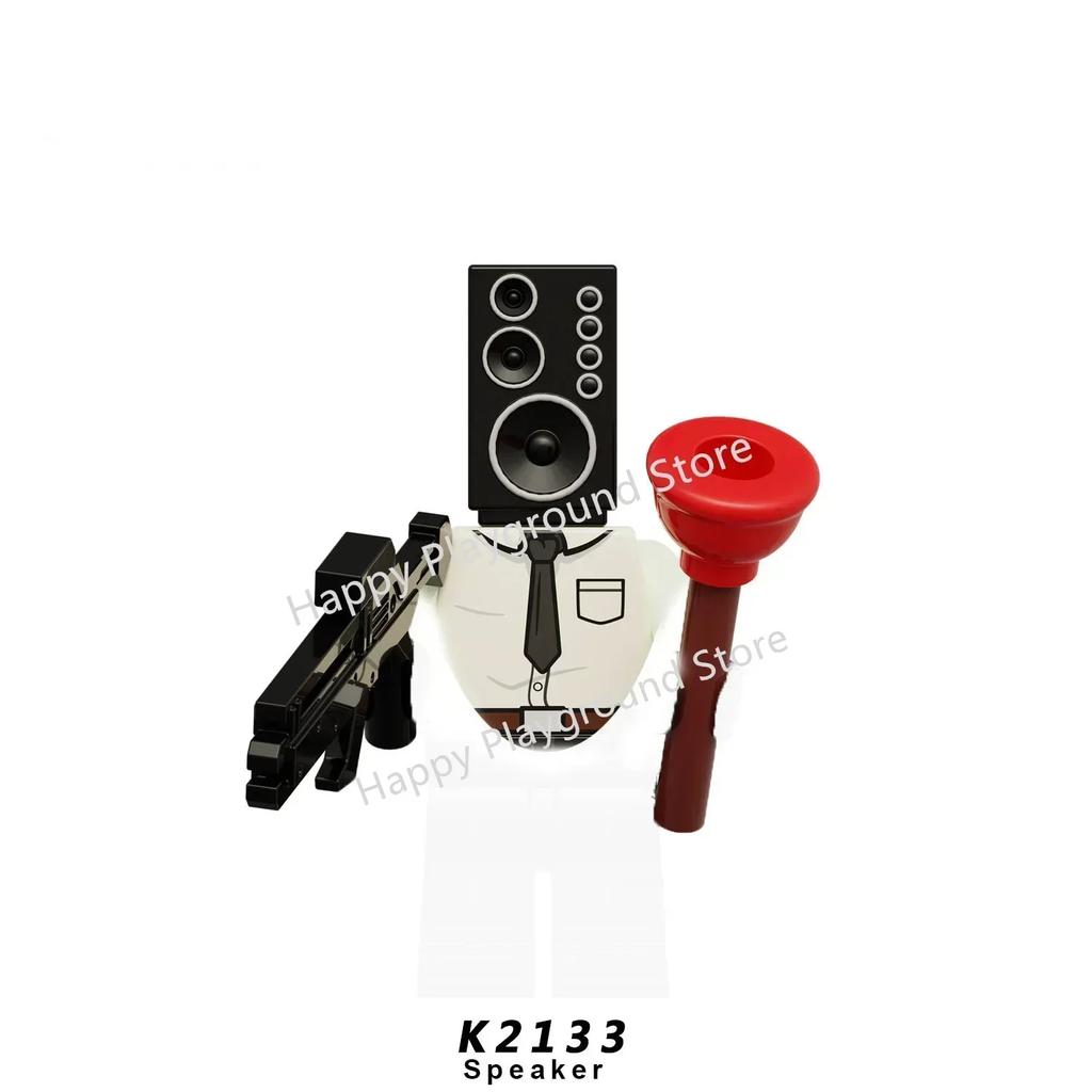 Скибиди Туалетный Человек Аниме Мультфильм Кубики Куклы Камерамен Спикермен ТВ Человек Мини Фигурки Действия Кубики Строительные Блоки