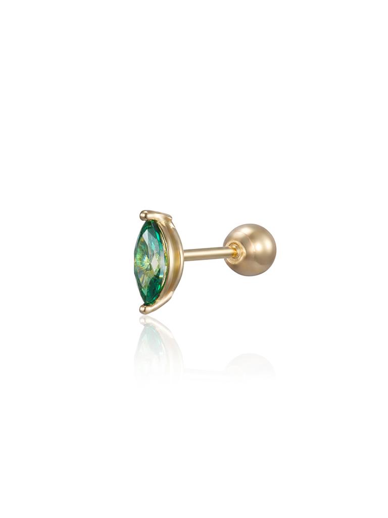 Пирсинг Lunne 14K Shine с огранкой маркиз (14-каратное золото) #Lfpi07