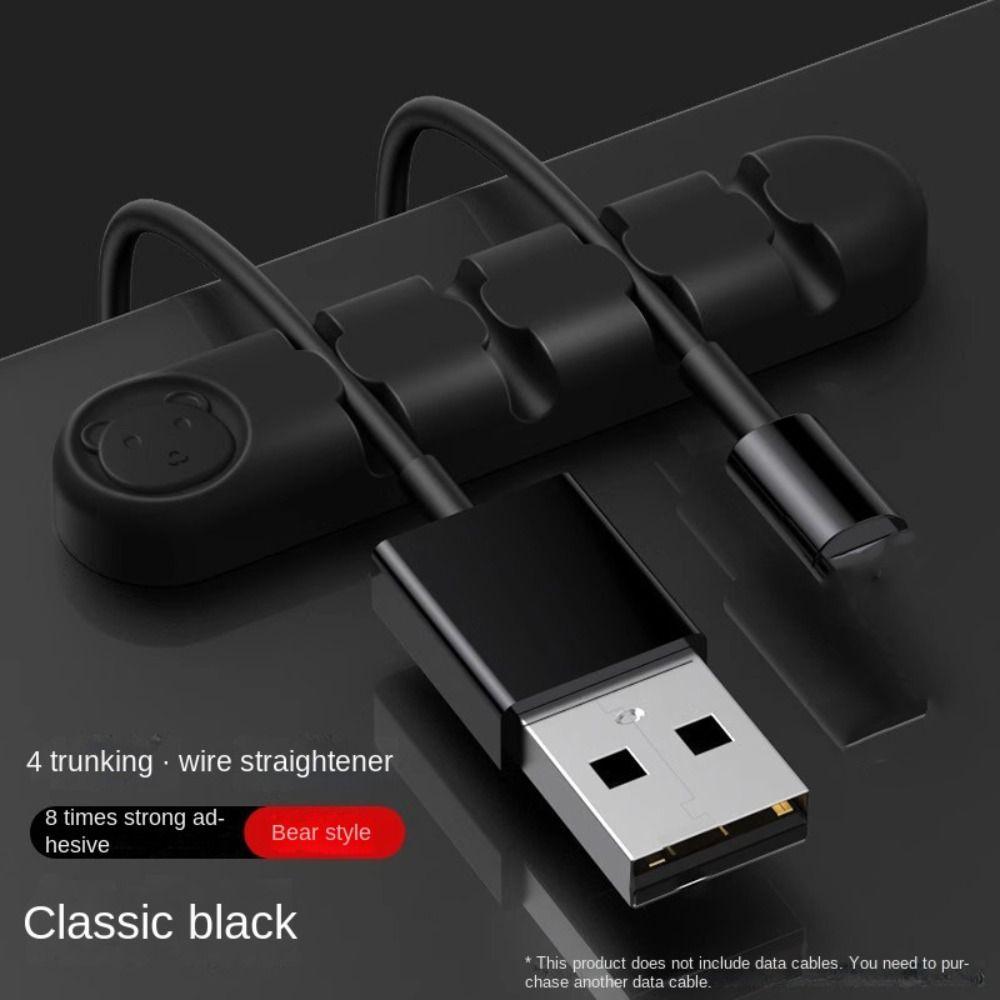 Self-adhesive Adhesive Cable Holder Clips Multi-function Wire Winder Desk Organizer Holder