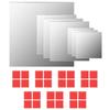 Miroirs muraux - MAISON EXCLUSIVE - Ensemble 7 pcs - Carrés - Sans cadre - Bords polis