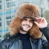 Fox Fur Lei Feng Hat Men In Winter Raccoon Fur Northeast Winter Middle-aged Elderly People To Keep Warm Fur Real Leather Hat Men