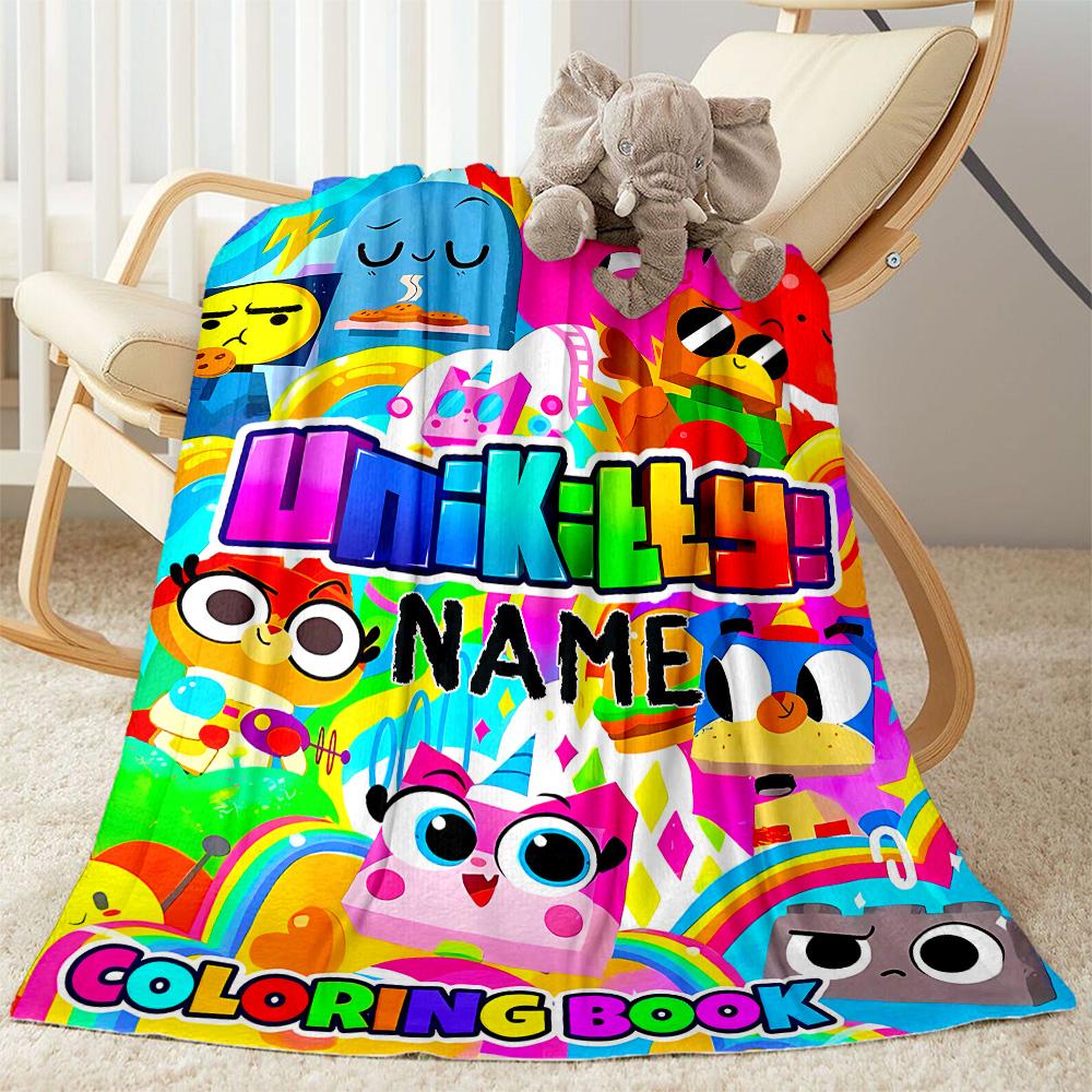 Colorful Unikitty Characters Blanket Soft Warm Cozy Perfect for Couch Chair Picnics All-Season Use Warmthful Decor