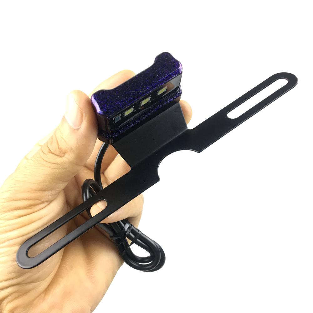 Универсальный светодиодный светильник номерного знака, аксессуары для мотоциклов для HONDA SUZUKI KAWASAKI DUCATI BMW, кронштейн для лампы с ЧПУ