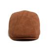 Men's Retro Suede Beret: Autumn/Winter Elastic Duckbill Painter Hat