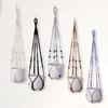 Macrame Plant Hanger Boho Hanging Planter Holder Cotton Rope Flower Pot Hanger for Home Patio Garden Decor