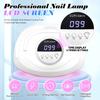 380W 84LEDS Powerful UV LED Nail Dryer Nail Lamp For Curing All Gel Nail Polish Professional Lamp Light Manicure Equipment