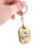 [Daio Manufacturing] Japanese souvenirs tourist spot key ring metal inbound keyring lightweight gift Small gift (beckoning cat oval)