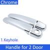 Car Chrome Door Handle Cover Chrome Door Handle Cover for Peugeot 307 CC SW 2001~2011 Key Trim Catch Car Cap Sticker Accessories