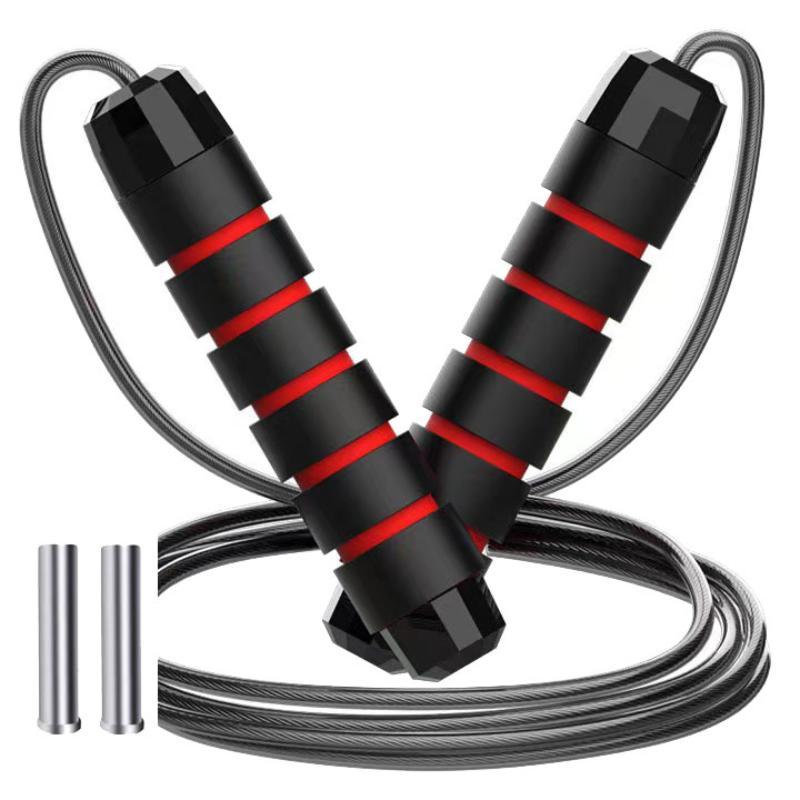 1 Set Anti-Tangling Steel Wire Jump Rope Adjustable For Skipping Fitness Workout Home Sport Training Equipment