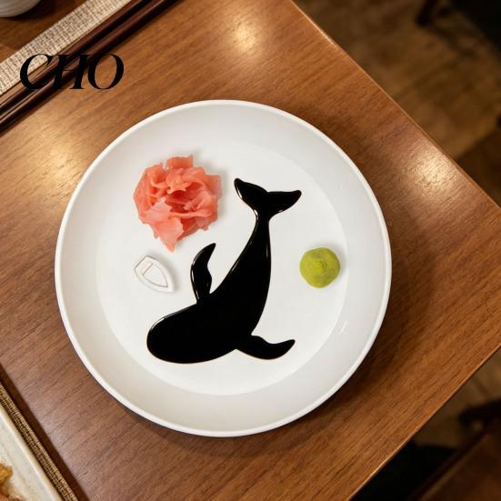 Easy Clean Sauce Dish Sea Whale Dipping Cute Condiment Plate for Soy And Vinegar Multifunctional Bowl Spoon Rest Jewelry Storage Tray Fun Gift