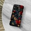 Snowflakes Art Christmas Case For iPhone 15,11,12,13,16,14,17,Pro,Max,Plus,SE,Mini,X,XS,XR, Transparent Soft Silicone