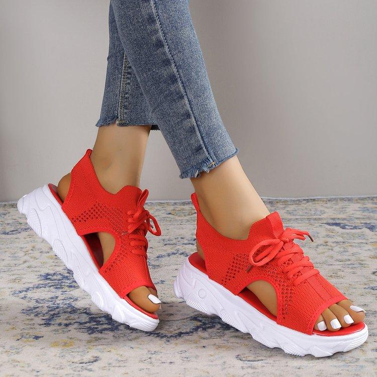 Женские модные спортивные сандалии на плоской подошве