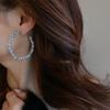 Серебряные серьги-иглы с бриллиантами геометрической огранки — роскошный, высококлассный дизайн в современном, изысканном стиле