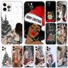 Модный чехол для телефона Fashion Girl Merry Christmas для iphone 5s 2020se 6 6s 7 8 plus x 10 XR XS 11 12 13 mini pro MAX черная задняя крышка из ТПУ