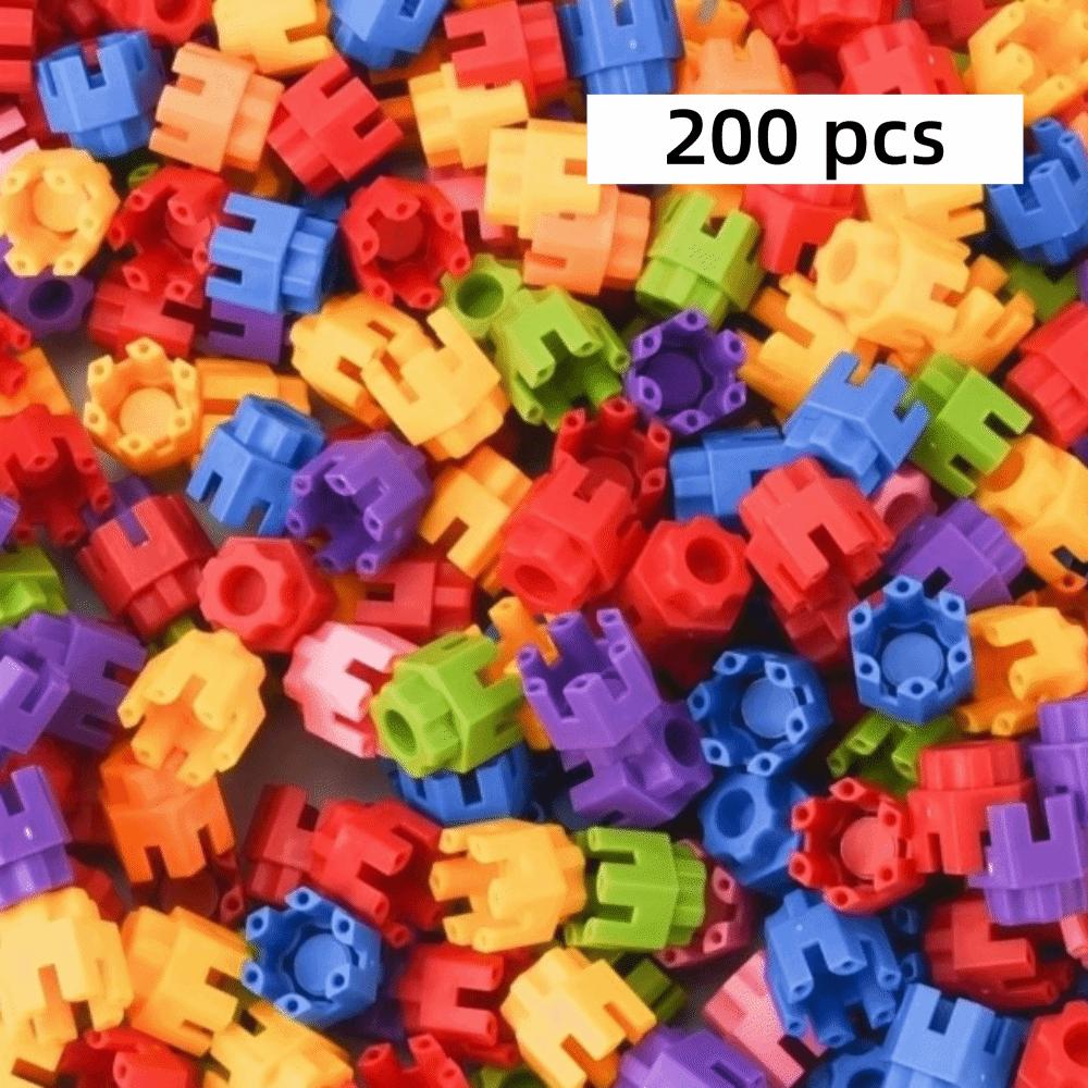 Splicing Building Blocks Colorful Large Particle Building Blocks Parent-child Interactive