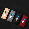 ORWI7 For BMW M LOGO Leather Car Roof Armrest Inner Door Pull Handle Protection Case Suede Cover 1 3 5 7 Series X1 X3 X5 X6 M Sports