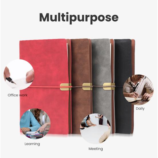 Карманный блокнот в стиле ретро, ​​гладкое письмо, утолщенная страница премиум-класса, без кровотечения, блокнот A5/A6, офисные принадлежности