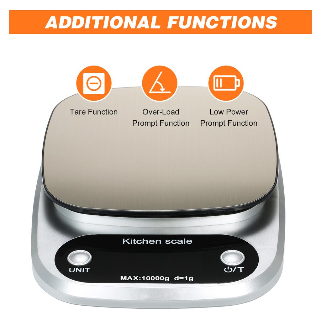 Высокоточные цифровые весы с водонепроницаемой поверхностью, портативные кухонные весы, весы для выпечки
