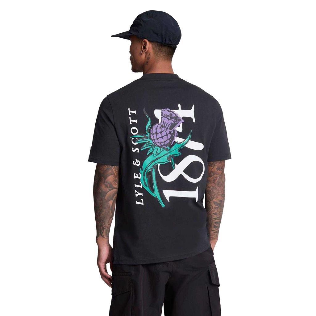 Lyle & Scott Mens Thistle Back Print T-Shirt