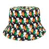 Fisherman Hat Bucket Hat for Girls Shamrock Reversible Casual Hat for Sports Gym Mountain Camping Hat Outdoor Sunshade