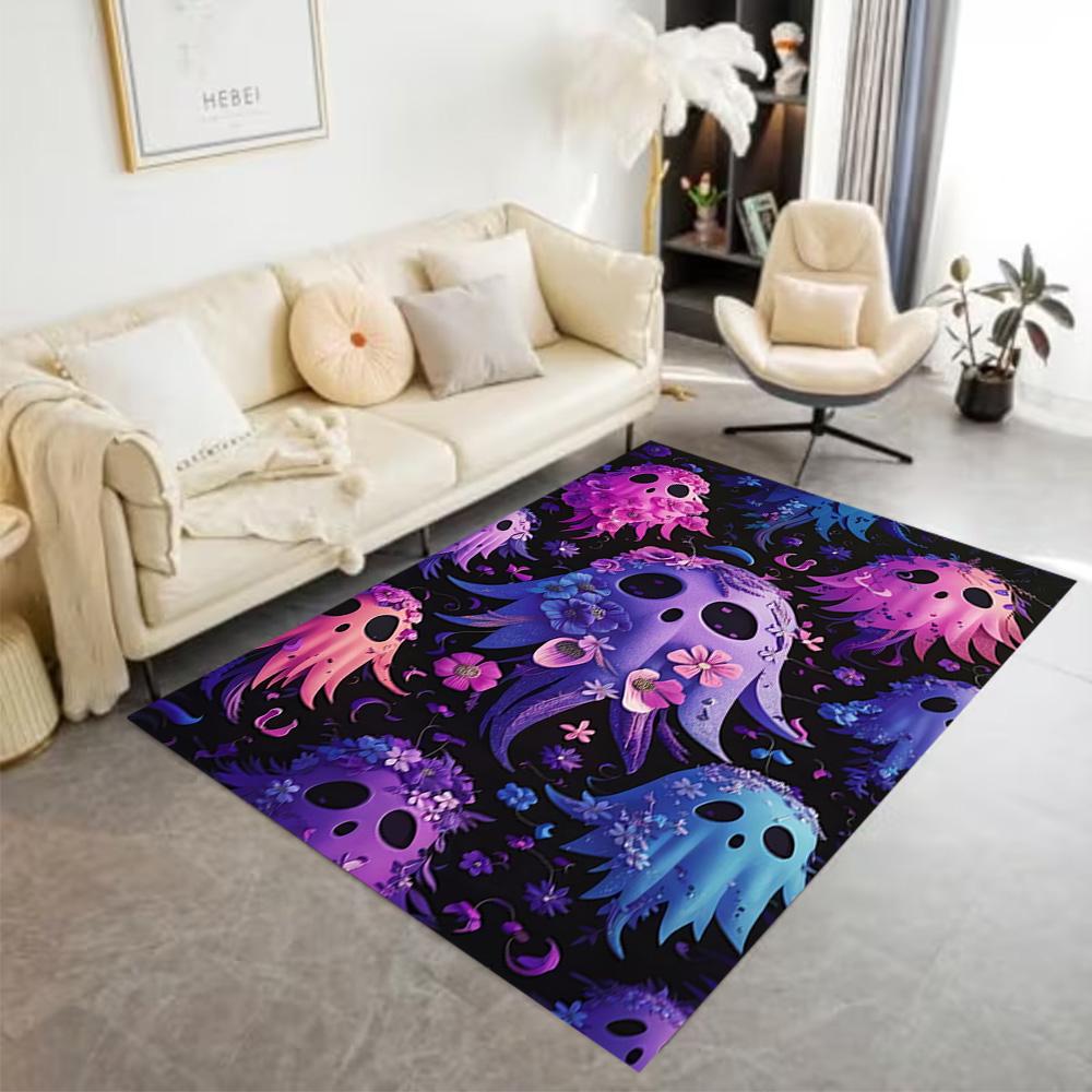 1pc halloween design rug non slip carpet home decor gift living room bedroom
