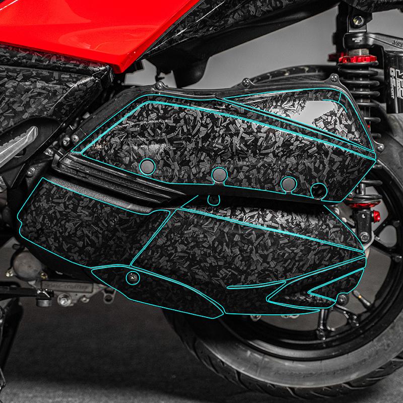 Used For YAMAHA XMAX300 2023 Motorcycle Style Forged Carbon Fiber Protective Stickers Mainly Pasted On The Body Paint Area