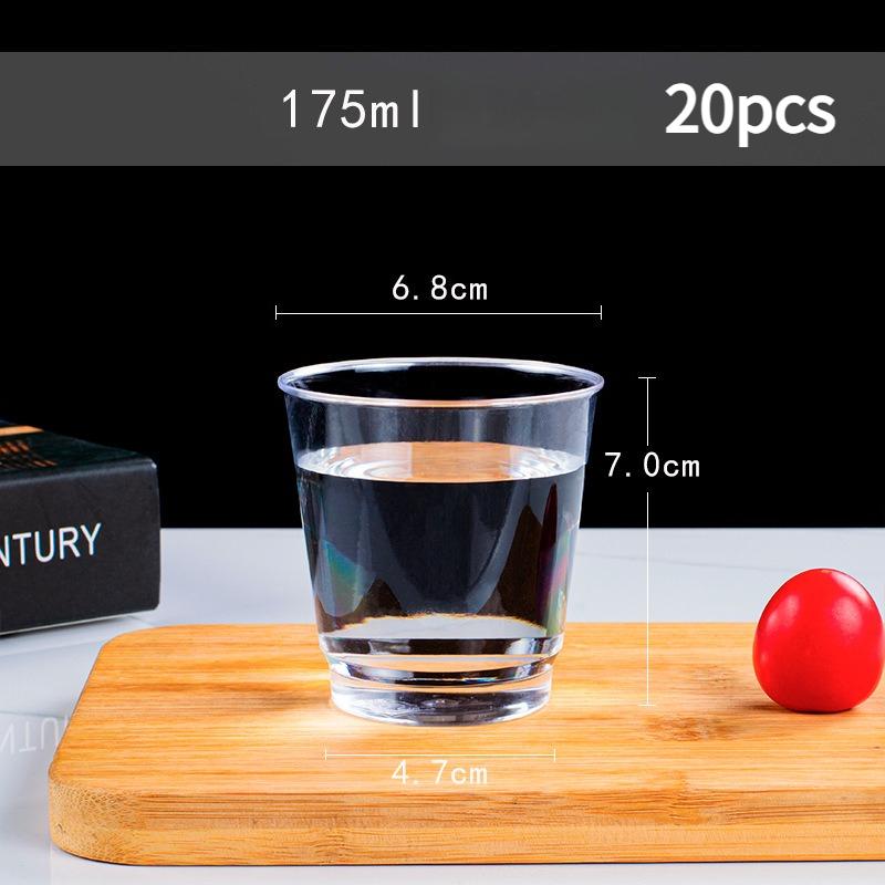 Eco-friendly Clear Plastic Disposable Party Shot Glasses Jelly Cups Tumblers Birthday Kitchen Accessories High Temperature Resistant Tea Cup for Drink