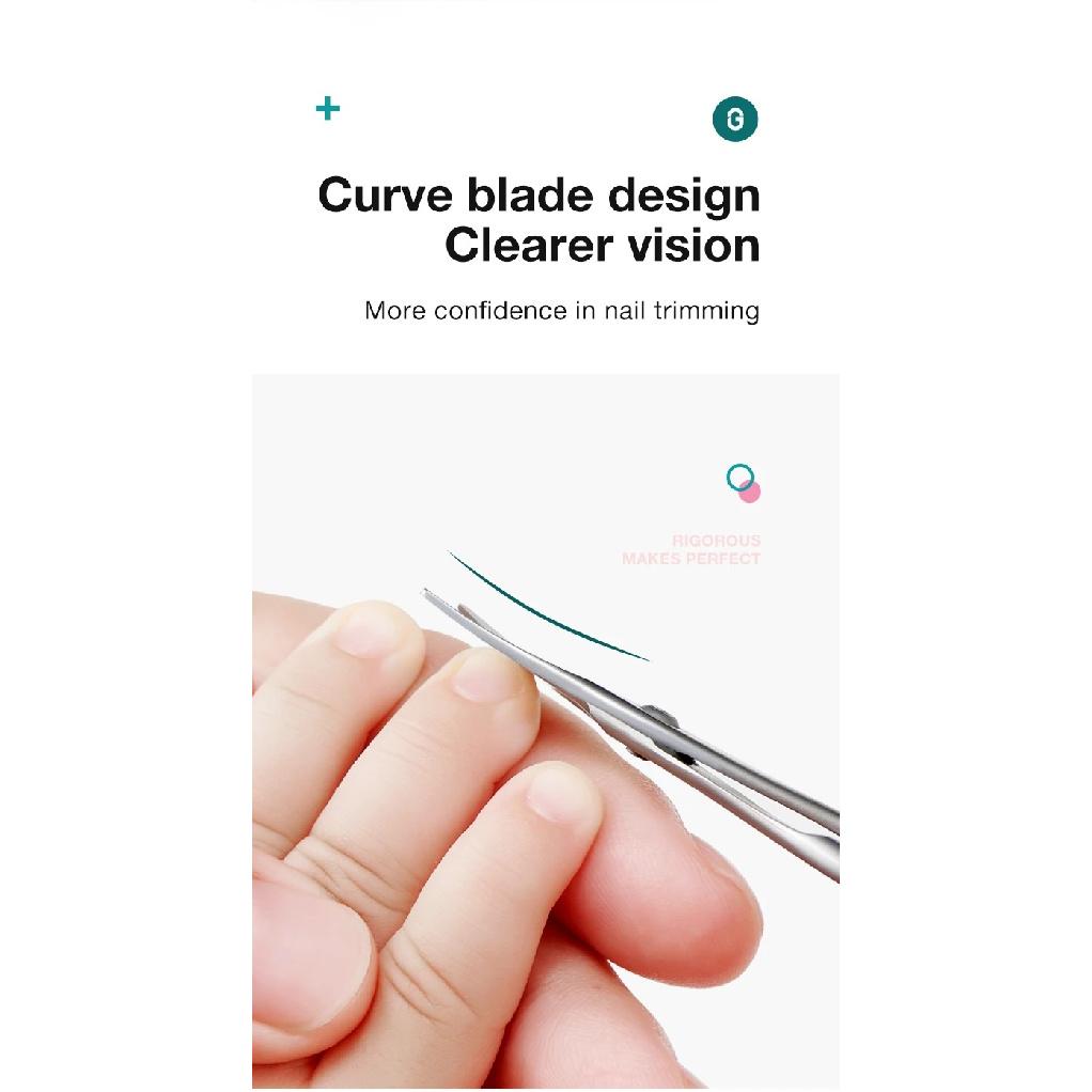 MR.GREEN Baby Safety Nail Scissors  Nail Care Clippers Cutter Newborn Baby Convenient Daily Nail File Shell Shear Manicure Tool
