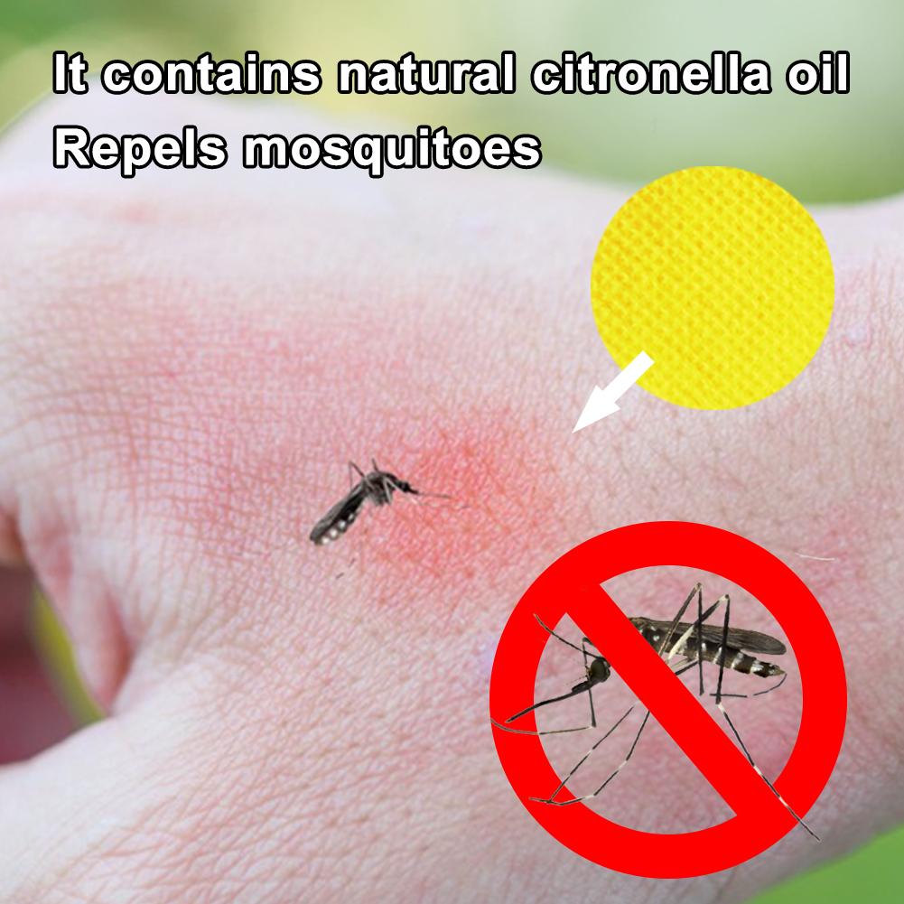 78 шт. пластырей от комаров натуральные наклейки для путешествий на открытом воздухе (желтый)