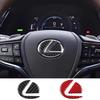 BJYL6 Interior Stickers Car Steering Wheel Emblem Decorative Stickers Auto Accesorioss For Lexus LS RZ IS350 ES300 GS350 CT200h GX460