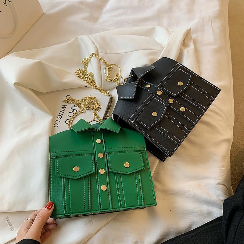 Luxury Jacket Shoulder Bag for Women PU Crossbody Bags Cute Purse and Handbag Designer Chain Crossbody Bag