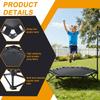 42'' Indoor Trampoline 450lbs Max Load Rebounder Exercise Trampoline with Adjustable T-Bar Handle for Adults Kid Home Garden Gym