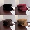 Beret Withsuede Vintage Fabric And Solid Color For Art And Lovers Fashion
