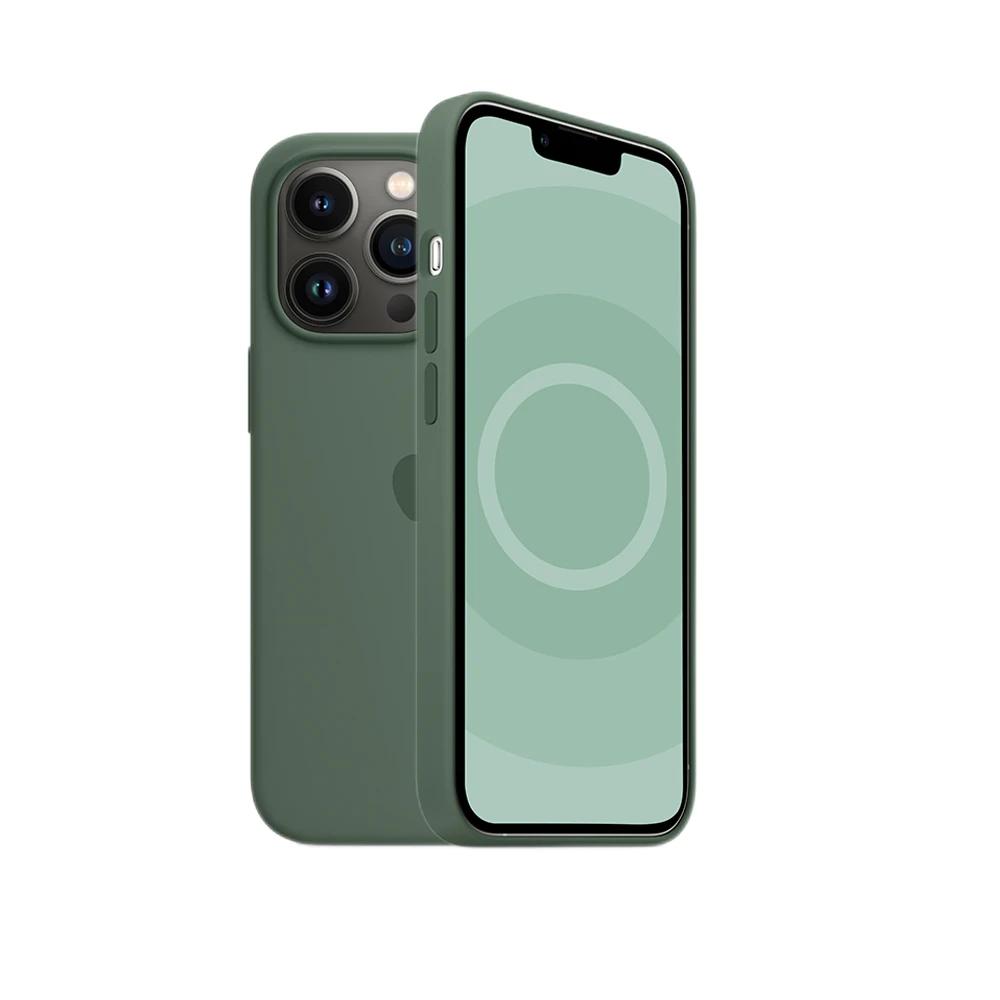 Apple Animation Magsafe Liquid Silicone Magnetic Case For iPhone 13 Pro Max Pro Case Wireless Charging Drop Protect Cover