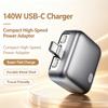 Сверхбыстрое USB-C зарядное устройство 140 Вт Автоматическое отключение Защита аккумулятора Адаптер питания Для телефонов Ноутбуков Планшетов Домашнее Использование в Путешествиях