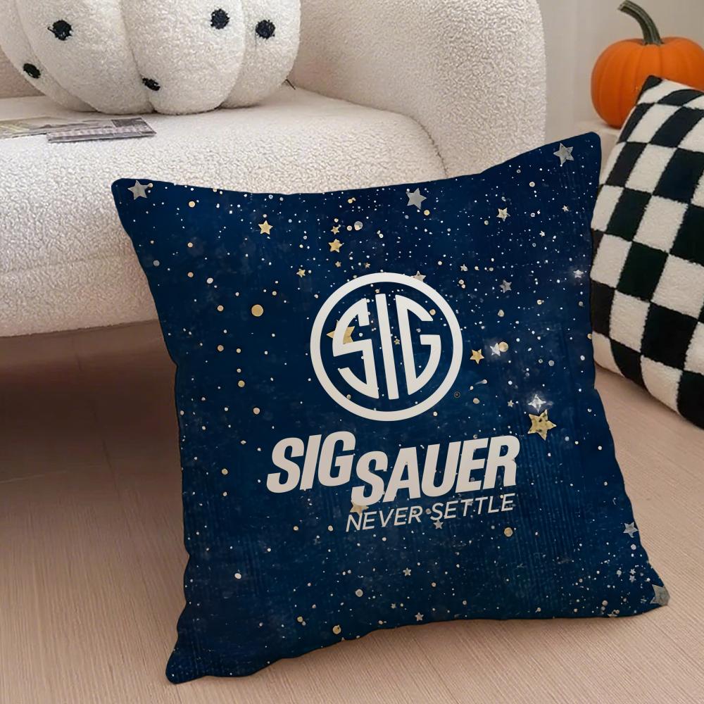 brand hardcore SIG SSauer Cushion Cover Throw Pillow Cover Hidden Button Durable Polyester Chair Cushion