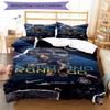 Ronaldo's Uefa Champions League Goal Celebration Bedding Set, Breathable Duvet Cover with Pillowcases, Soft Bed Linen for Bedroom Home Decoration, Per