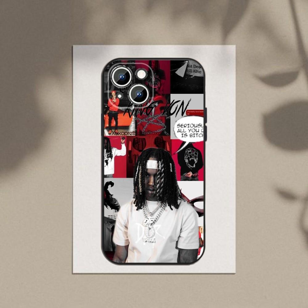 Чехол для телефона рэпера lil durk Чехол для телефона для Apple iPhone 15,14,13,12,11,XS,XR,X,8,7,Pro,Max,Plus,mini Силиконовый Черный Чехол