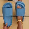 Thick Platform Cloud Slippers Women Comfort Soft Sole Eva Home Slides Non Slip Bathroom Shoes Woman  Summer Beach Flip Flops