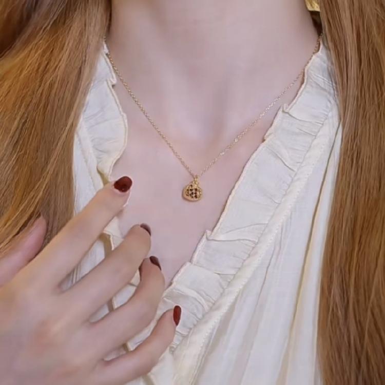 Серьги-подвески/Ожерелье «Гранат» Элегантные цирконы Фруктовые украшения для женщин