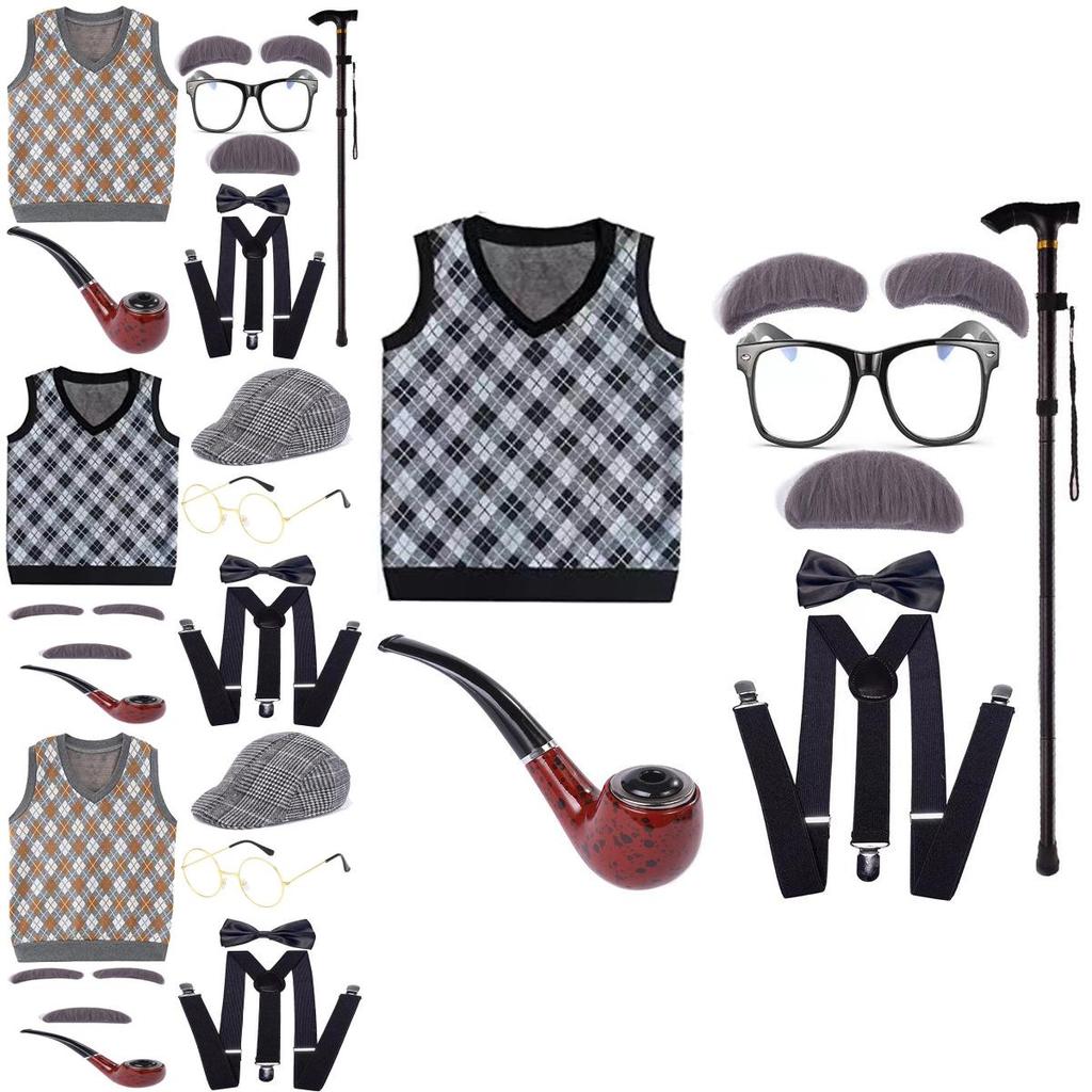 Очаровательный детский костюм дедушки из полиэфирного волокна для мальчиков различных цветов и размеров