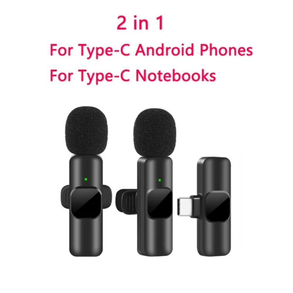 1PC New Wireless Lavalier Microphone Portable Audio and Video Recording Mini Microphone