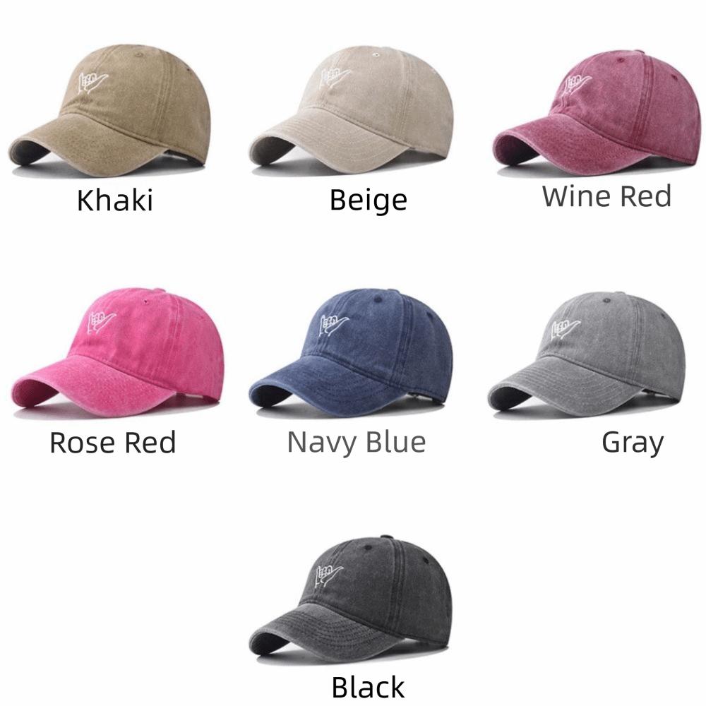 Washed Cotton Peaked Cap Hip Hop Streetwear Hats Casual Dad Hat For Man Women Unisex