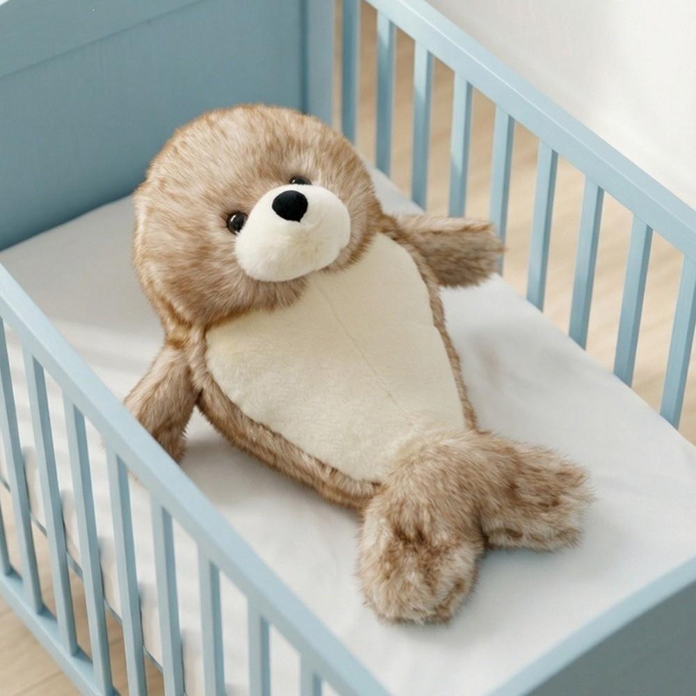 Round Fatty Shape Cartoon Seal Plush Doll Cute Design Stuffed Animal Toy For Girls